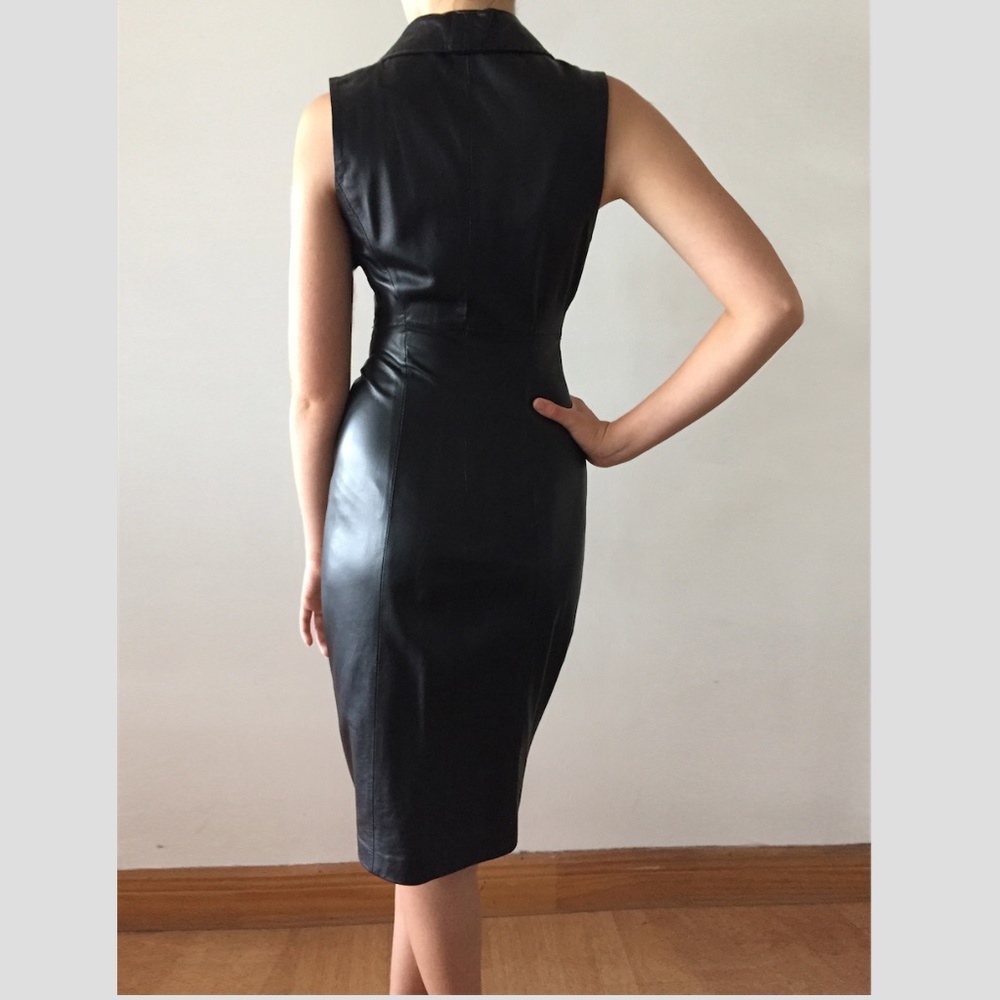 Genuine Leather sexy Dress - Picture 2 of 9